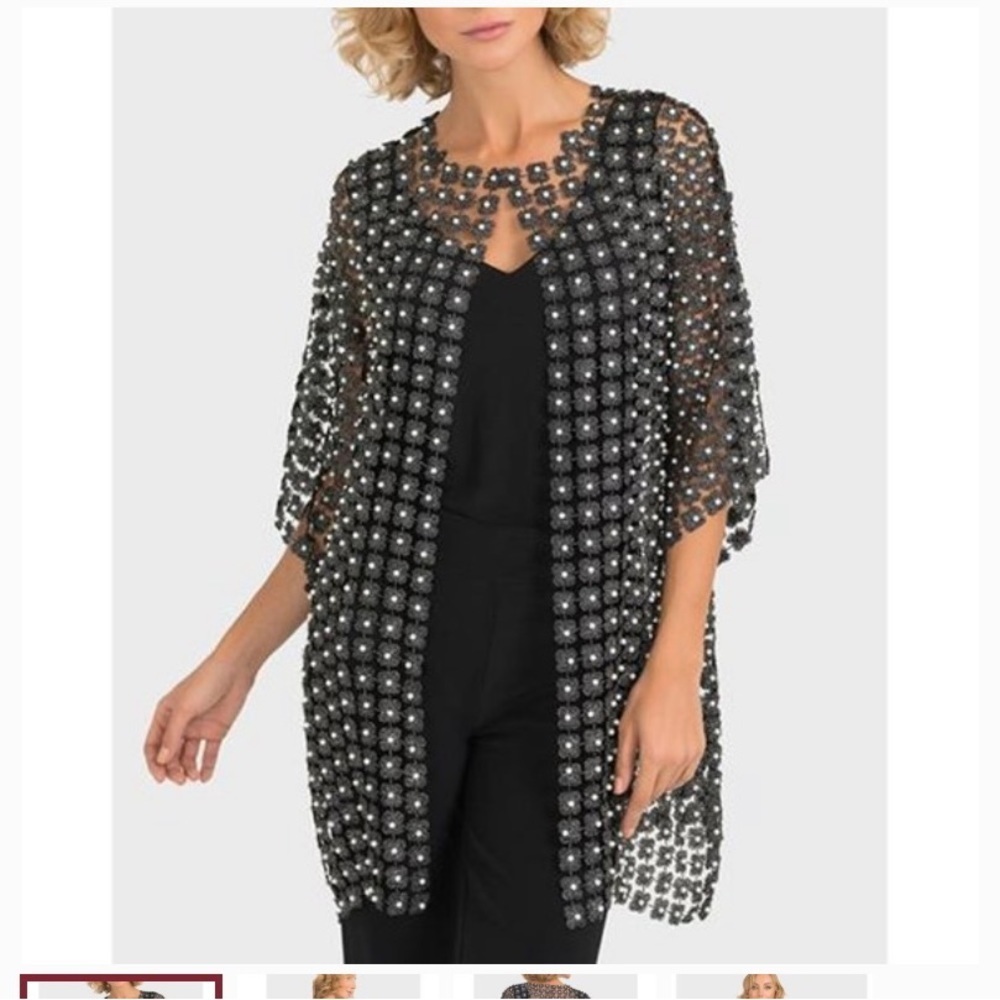❤️ Host Pick ❤️ NWT Joseph Ribkoff pearl cardigan - Picture 4 of 7